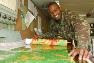Image of Keva during his time as a Geo Technician