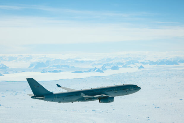 RAF A400M in flight